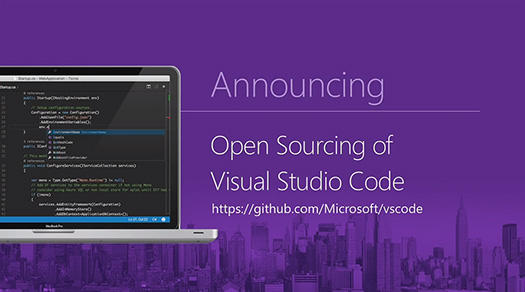 [速報]マイクロソフト、無償のコードエディタ「Visual Studio Code」をオープンソースで公開。Microsoft Connect