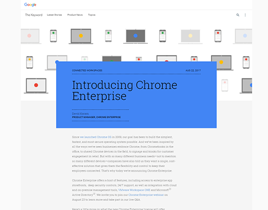 Introducing Chrome Enterprise
