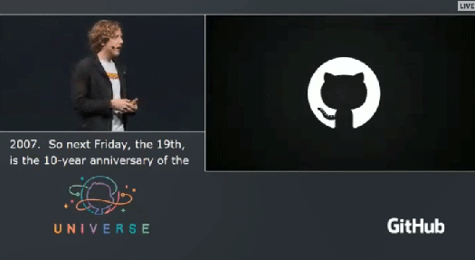 GitHub Universe 2017 via Streaming