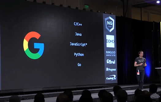 Google社内の標準言語（Canonical Languages）としてC/C++、Java、JavaScript、Python、Go