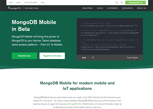 MongoDB Mobile