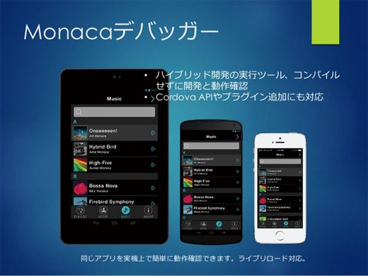 Monacaデバッガ