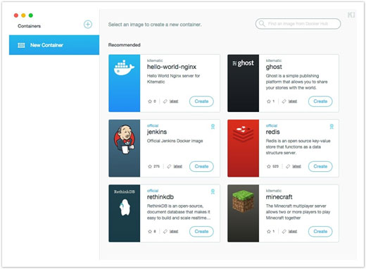 DockerをGUIで簡単利用できるKitematic、Dockerが買収。Windows版が5月か6月に登場予定