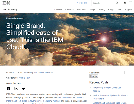IBM Cloud announcement