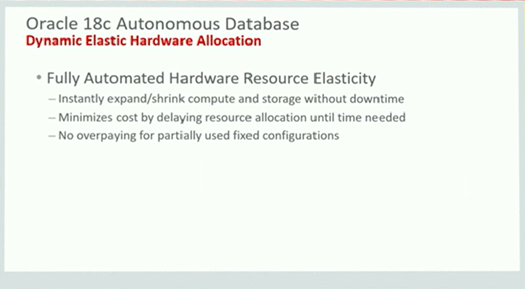 Oracle 18c Autonomous Databaseの特徴3