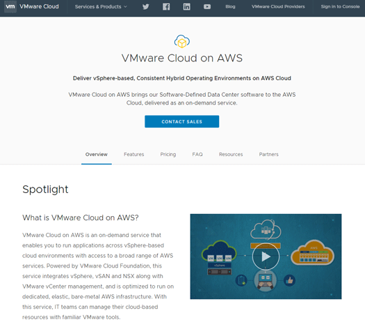 VMware Cloud on AWS