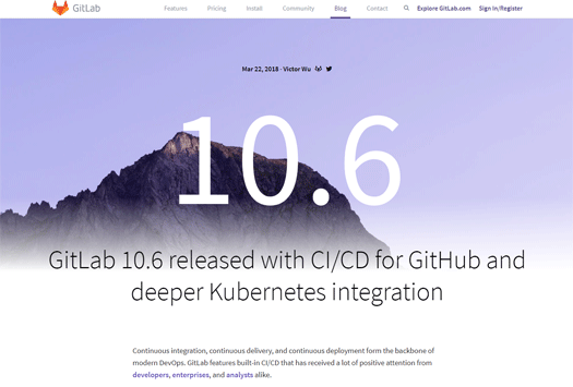GitLab 10.6リリース