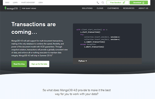 MongoDB 4.0