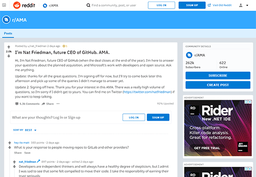 I’m Nat Friedman, future CEO of GitHub. AMA. : AMA