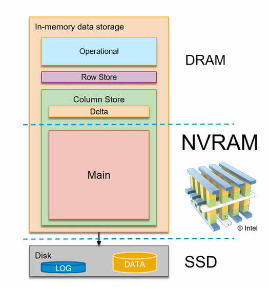SAP HANA SPS03での不揮発性メモリの配置