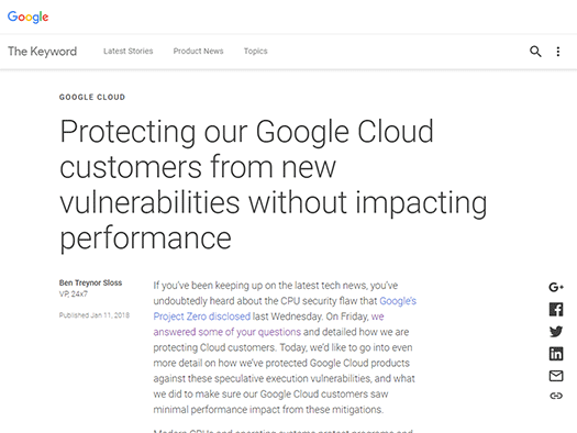 Protecting our Google Cloud customers from new vulnerabilities without impacting performance