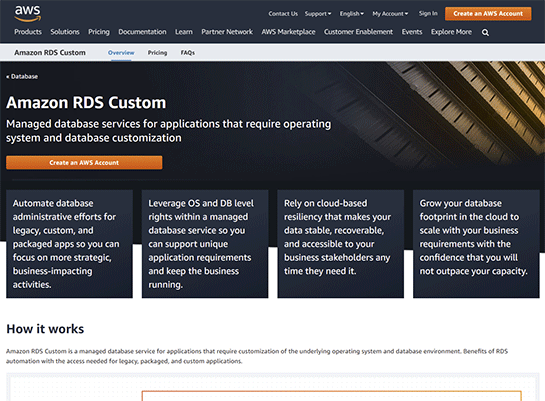 Aws 新たな責任共有モデルの Amazon Rds Custom For Oracle リリース マネージドサービスでありつつホストへssh データベースやosのカスタマイズが可能 Publickey