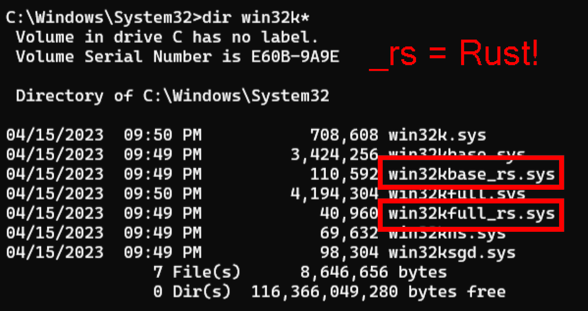 マイクロソフト、Rust言語による開発を含む初めてのWindowsカーネルをInsiderプログラム参加者向けに提供開始 － Publickey