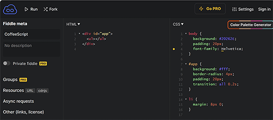 jsFiddle