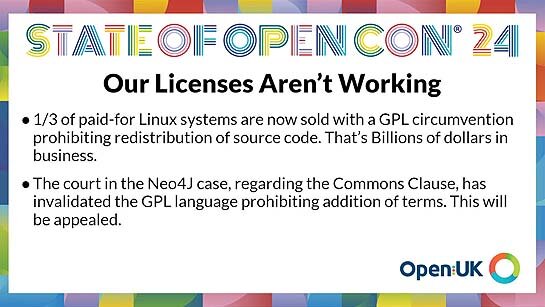 オープンソースのライセンスも機能しなくなっている