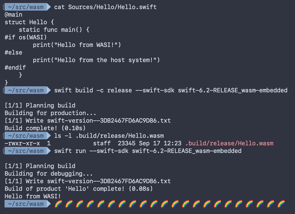 Apple、Swift 6.2でWebAssemblyの生成を正式サポート。WASI対応でデスクトップやサーバでも実行可能