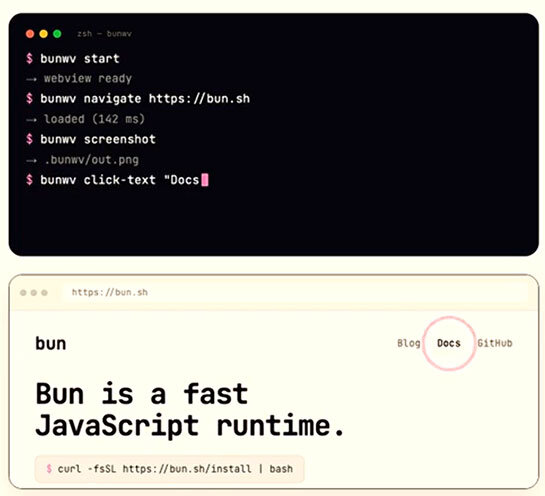 Bun、コマンドラインからヘッドレスブラウザの操作を行える新機能「Headless Browser Automation」搭載