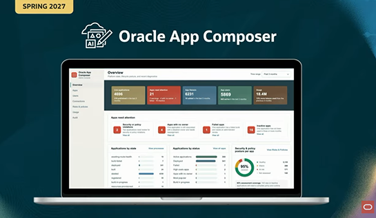 オラクル、社員が業務アプリをAIで自動作成、Oracle Cloud上で共有できる「Oracle App Composer」発表。Oracle AI World 2026